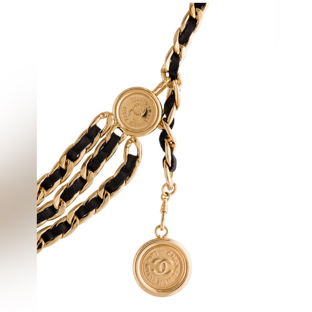 Chanel 1994 Chain Leather Belt - Picture 2 of 11
